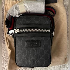Brand New Gucci GG Black Crossbody Bag